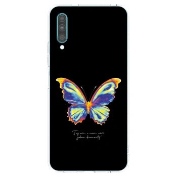 Picasee διαφανής θήκη σιλικόνης Samsung Galaxy A30s A307F - Diamanty Black