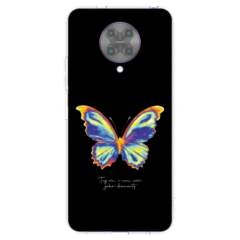 Picasee διαφανής θήκη σιλικόνης Xiaomi Poco F2 Pro - Diamanty Black