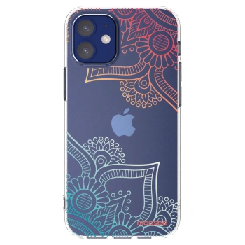 Picasee διαφανής θήκη σιλικόνης Apple iPhone 12 mini - Flowers pattern