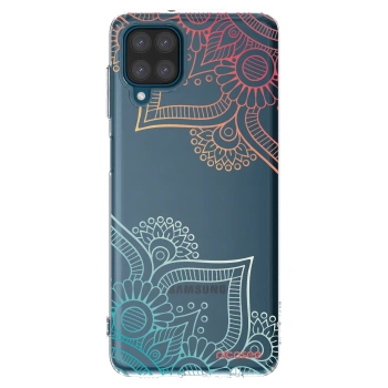 Picasee διαφανής θήκη σιλικόνης Samsung Galaxy A12 A125F - Flowers pattern