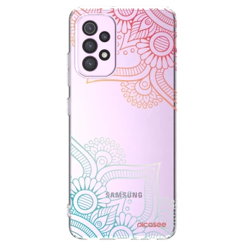 Picasee διαφανής θήκη σιλικόνης Samsung Galaxy A32 5G A326B - Flowers pattern