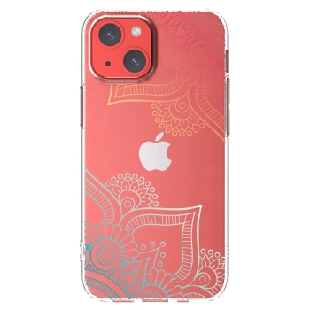 Picasee διαφανής θήκη σιλικόνης Apple iPhone 13 mini - Flowers pattern