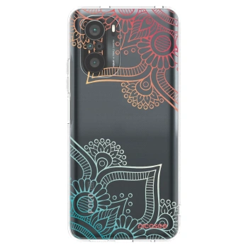 Picasee διαφανής θήκη σιλικόνης Xiaomi Poco F3 - Flowers pattern
