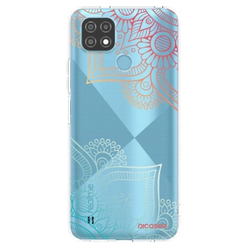Picasee διαφανής θήκη σιλικόνης Realme C21 - Flowers pattern