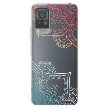 Picasee διαφανής θήκη σιλικόνης Vivo X60 Pro 5G - Flowers pattern