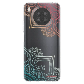 Picasee διαφανής θήκη σιλικόνης Huawei Nova 8i - Flowers pattern