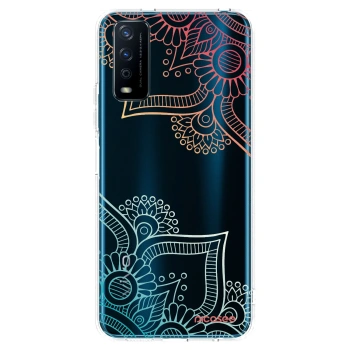 Picasee διαφανής θήκη σιλικόνης Vivo Y11s - Flowers pattern