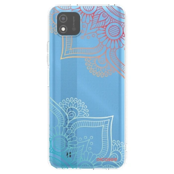 Picasee διαφανής θήκη σιλικόνης Realme C11 (2021) - Flowers pattern