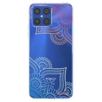 Picasee διαφανής θήκη σιλικόνης Honor X8 4G - Flowers pattern