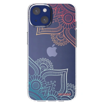 Picasee διαφανής θήκη σιλικόνης Apple iPhone 14 - Flowers pattern