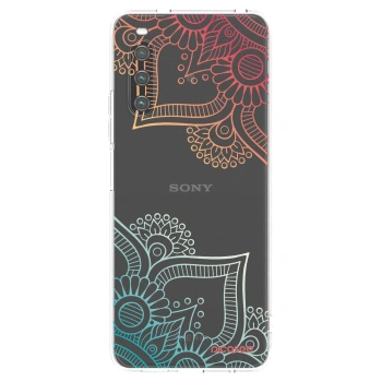 Picasee διαφανής θήκη σιλικόνης Sony Xperia 10 IV 5G - Flowers pattern