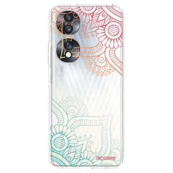 Picasee διαφανής θήκη σιλικόνης Honor 70 - Flowers pattern