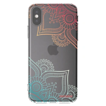 Picasee διαφανής θήκη σιλικόνης Apple iPhone X/XS - Flowers pattern