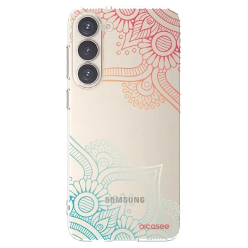 Picasee διαφανής θήκη σιλικόνης Samsung Galaxy S23+ 5G - Flowers pattern