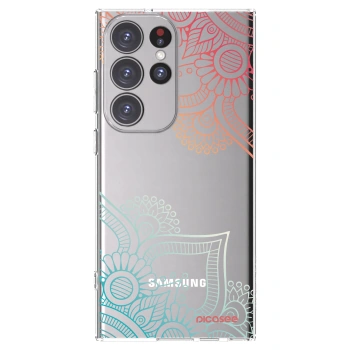 Picasee διαφανής θήκη σιλικόνης Samsung Galaxy S23 Ultra 5G - Flowers pattern