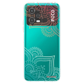 Picasee διαφανής θήκη σιλικόνης Xiaomi Poco X5 - Flowers pattern