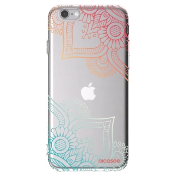 Picasee διαφανής θήκη σιλικόνης Apple iPhone 6/6S - Flowers pattern