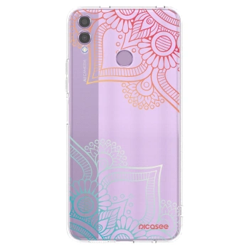 Picasee διαφανής θήκη σιλικόνης Honor 8X - Flowers pattern