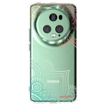 Picasee διαφανής θήκη σιλικόνης Honor Magic5 Pro - Flowers pattern