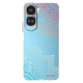 Picasee διαφανής θήκη σιλικόνης Honor 90 Lite 5G - Flowers pattern