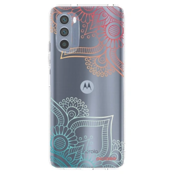 Picasee διαφανής θήκη σιλικόνης Motorola Moto G62 - Flowers pattern