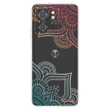 Picasee διαφανής θήκη σιλικόνης Motorola Edge 40 - Flowers pattern