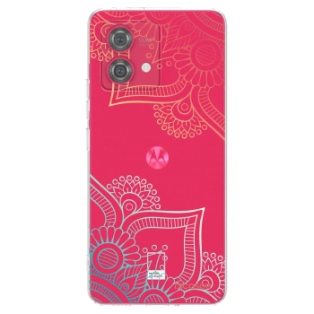Picasee διαφανής θήκη σιλικόνης Motorola Moto G84 5G - Flowers pattern