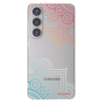 Picasee διαφανής θήκη σιλικόνης Samsung Galaxy S24 S921B 5G - Flowers pattern