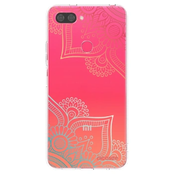Picasee διαφανής θήκη σιλικόνης Xiaomi Mi 8 Lite - Flowers pattern