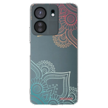 Picasee διαφανής θήκη σιλικόνης Xiaomi Redmi 13C 4G - Flowers pattern