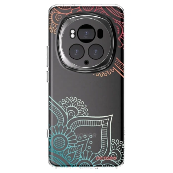 Picasee διαφανής θήκη σιλικόνης Honor Magic6 Pro - Flowers pattern