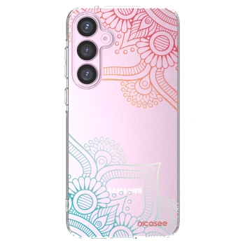 Picasee διαφανής θήκη σιλικόνης Samsung Galaxy A55 5G A556B - Flowers pattern