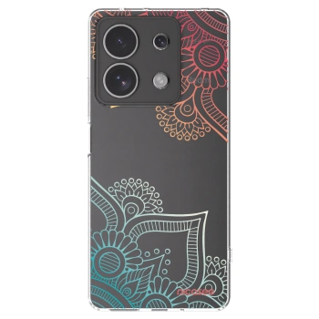 Picasee διαφανής θήκη σιλικόνης Xiaomi Redmi Note 13 4G - Flowers pattern