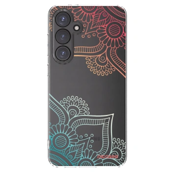 Picasee διαφανής θήκη σιλικόνης Samsung Galaxy S24 FE S721B - Flowers pattern