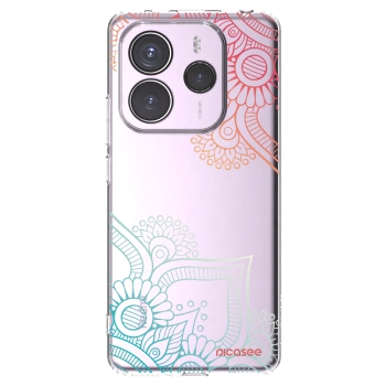 Picasee διαφανής θήκη σιλικόνης Xiaomi Redmi Note 14 5G - Flowers pattern
