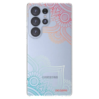 Picasee διαφανής θήκη σιλικόνης Samsung Galaxy S25 Ultra 5G - Flowers pattern