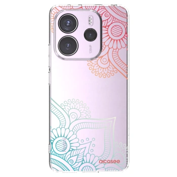 Picasee διαφανής θήκη σιλικόνης Xiaomi Redmi Note 14 4G - Flowers pattern