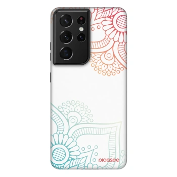 Picasee Fashion Case για Samsung Galaxy S21 Ultra 5G G998B - Flowers pattern