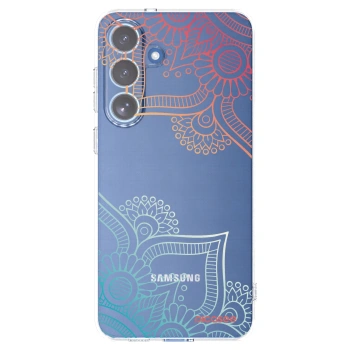 Picasee διαφανής θήκη σιλικόνης Samsung Galaxy S25 FE 5G - Flowers pattern