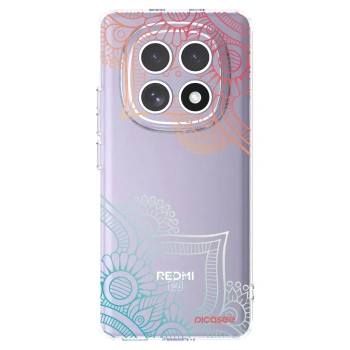 Picasee διαφανής θήκη σιλικόνης Xiaomi Redmi Note 15 - Flowers pattern