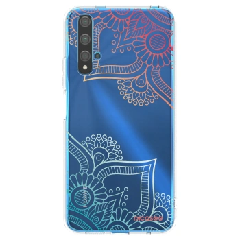 Picasee διαφανής θήκη σιλικόνης Huawei Nova 5T - Flowers pattern