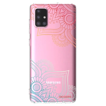 Picasee διαφανής θήκη σιλικόνης Samsung Galaxy A71 A715F - Flowers pattern