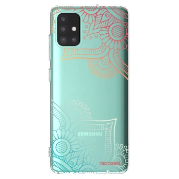 Picasee διαφανής θήκη σιλικόνης Samsung Galaxy A51 A515F - Flowers pattern