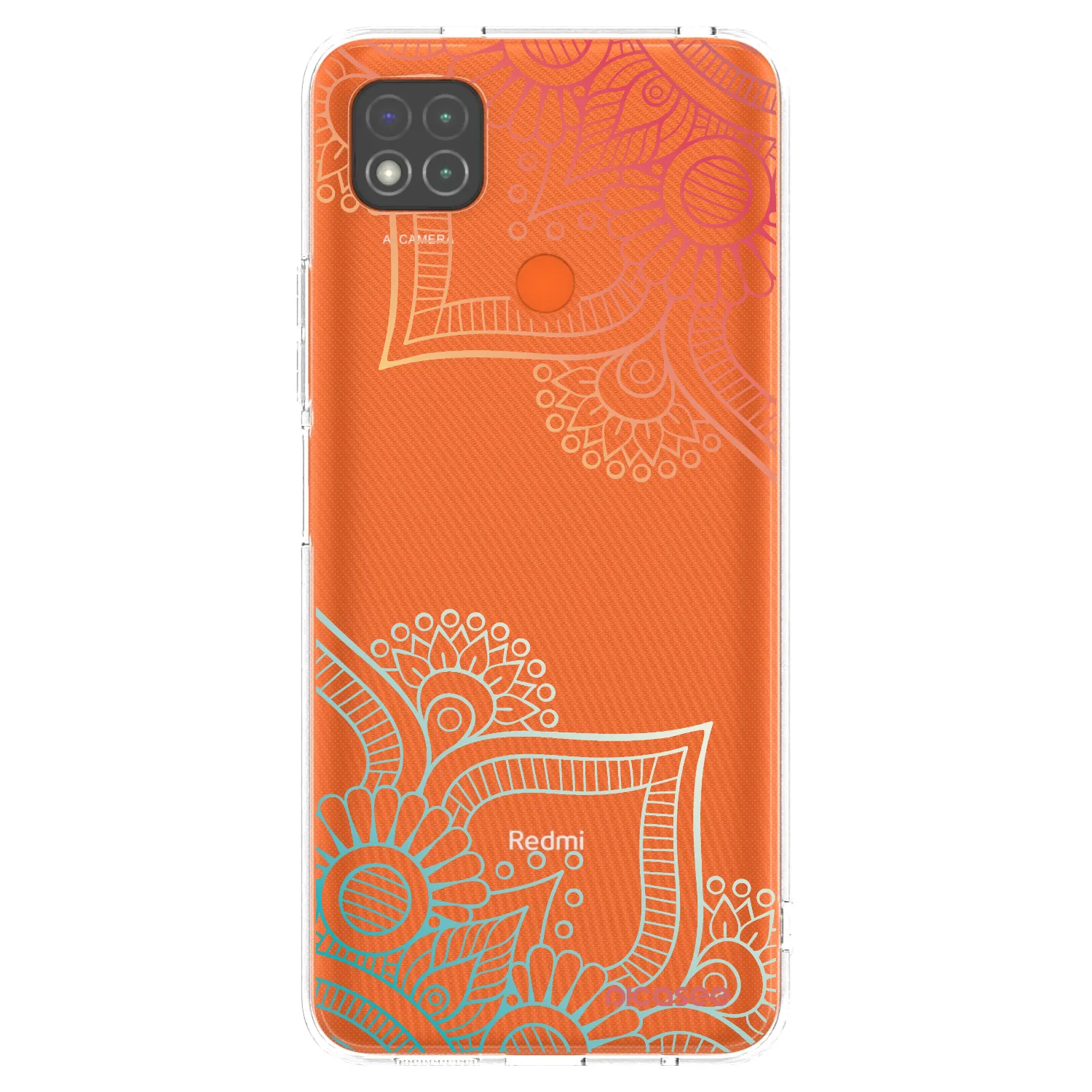 Picasee διαφανής θήκη σιλικόνης Xiaomi Redmi 9C - Flowers pattern
