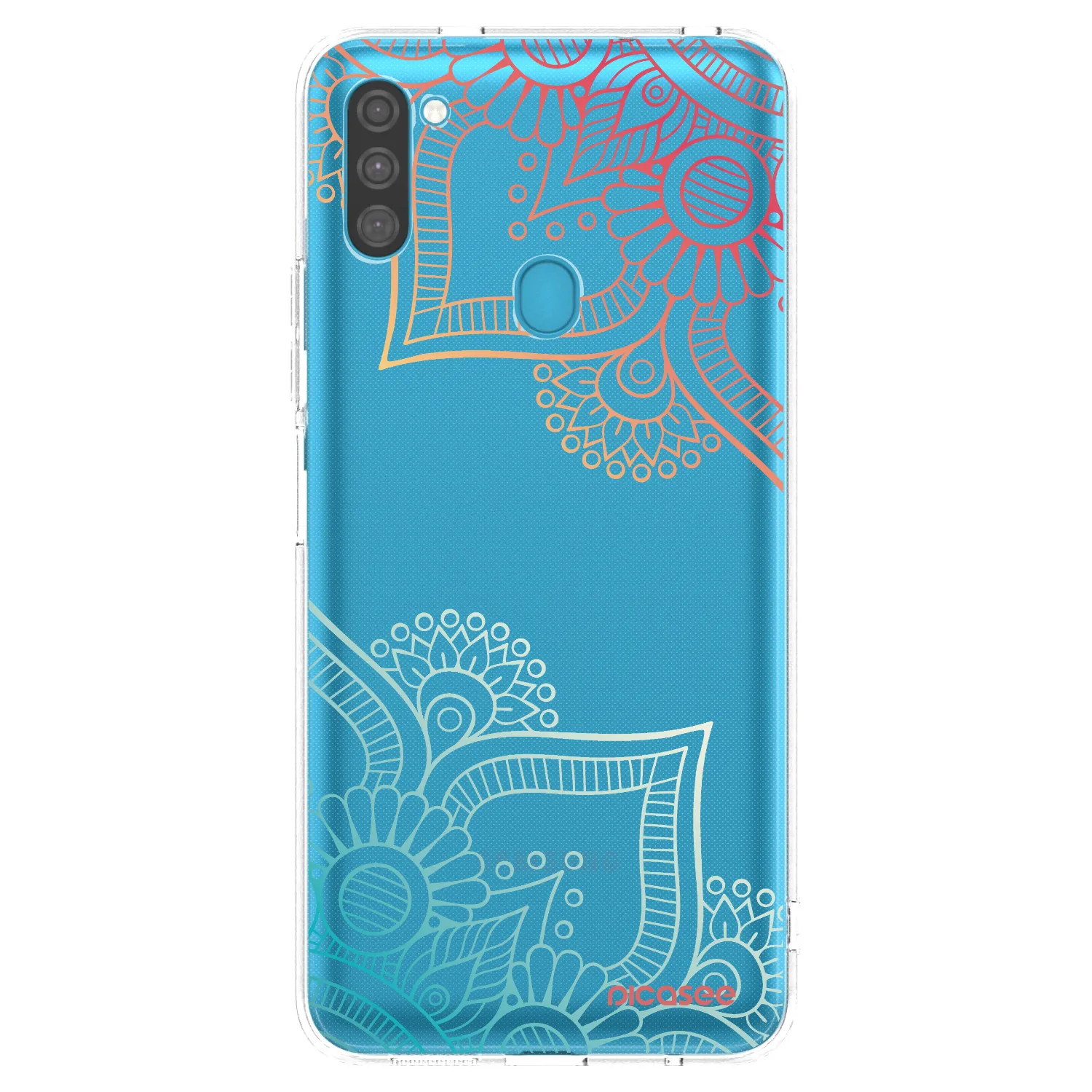 Picasee διαφανής θήκη σιλικόνης Samsung Galaxy M11 - Flowers pattern