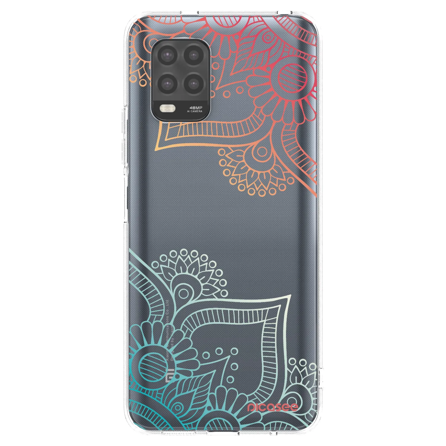 Picasee διαφανής θήκη σιλικόνης Xiaomi Mi 10 Lite - Flowers pattern