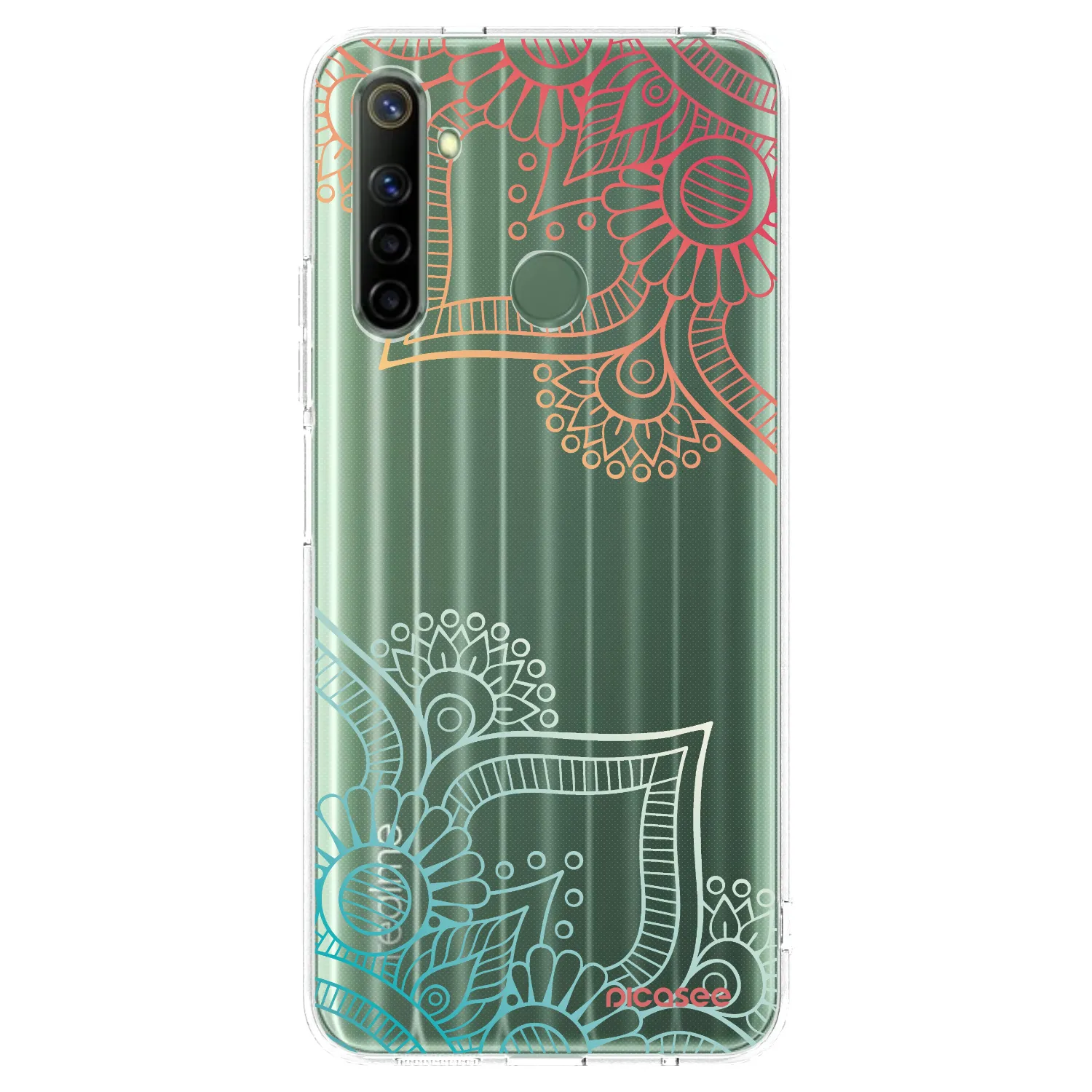 Picasee διαφανής θήκη σιλικόνης Realme 6i - Flowers pattern