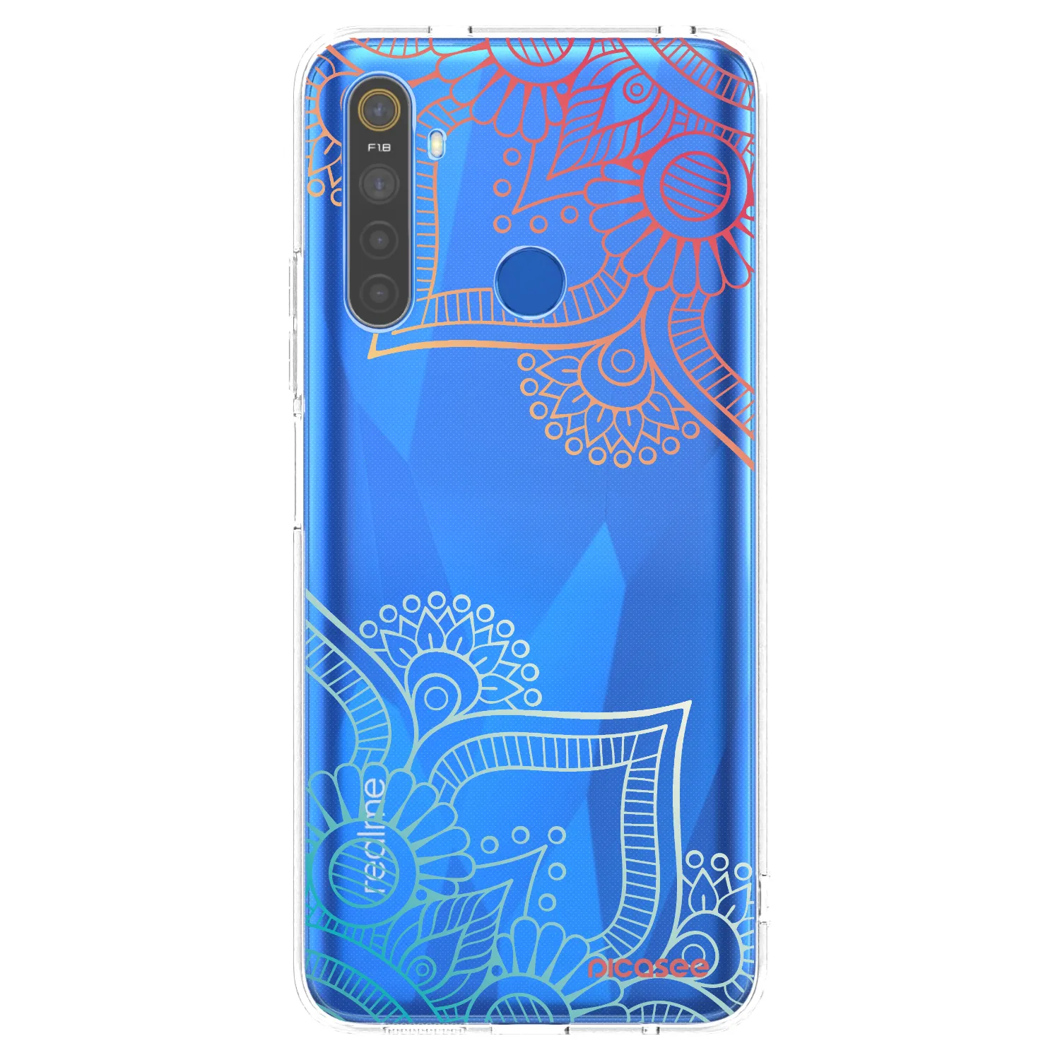 Picasee διαφανής θήκη σιλικόνης Realme 5 - Flowers pattern