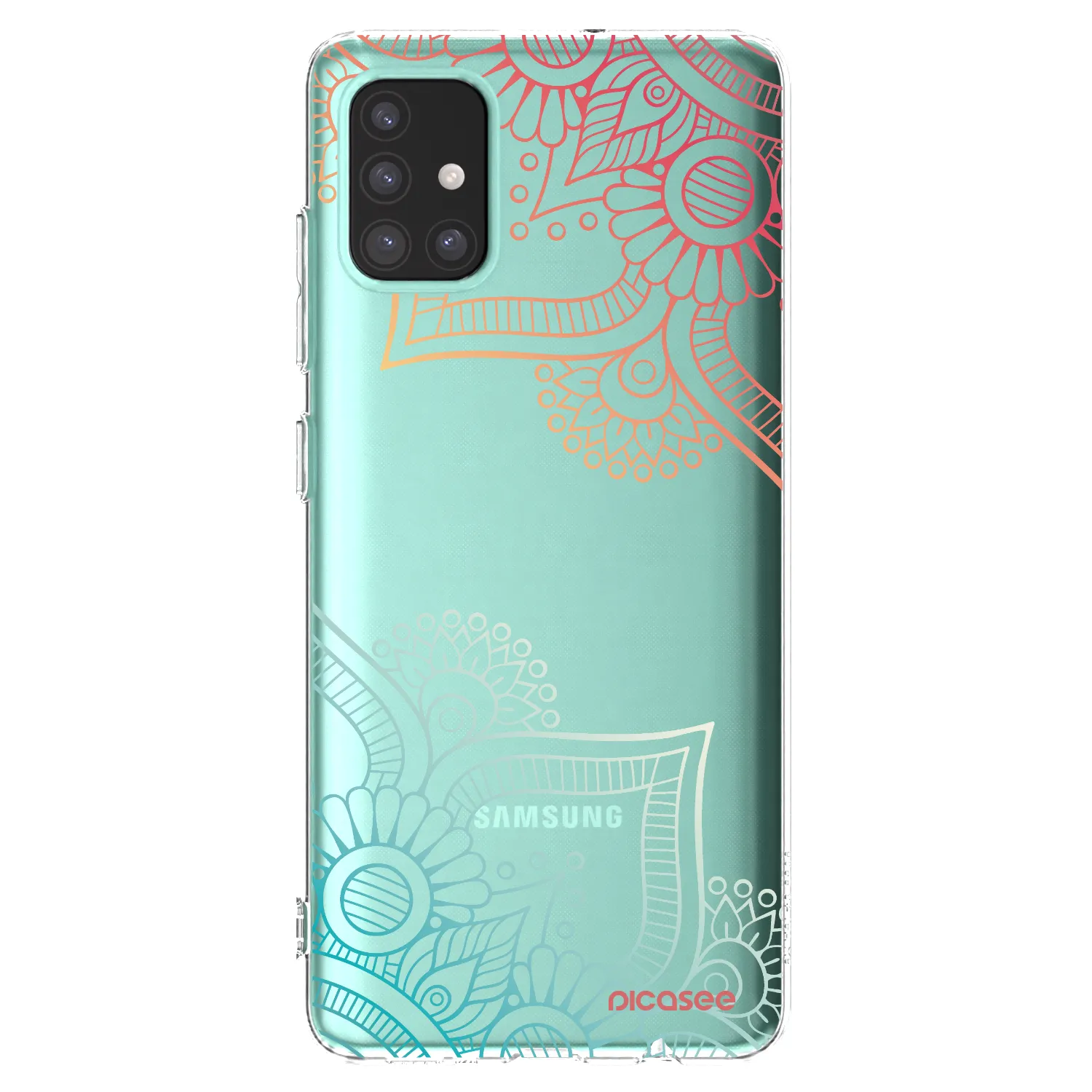 Picasee διαφανής θήκη σιλικόνης Samsung Galaxy M31s - Flowers pattern