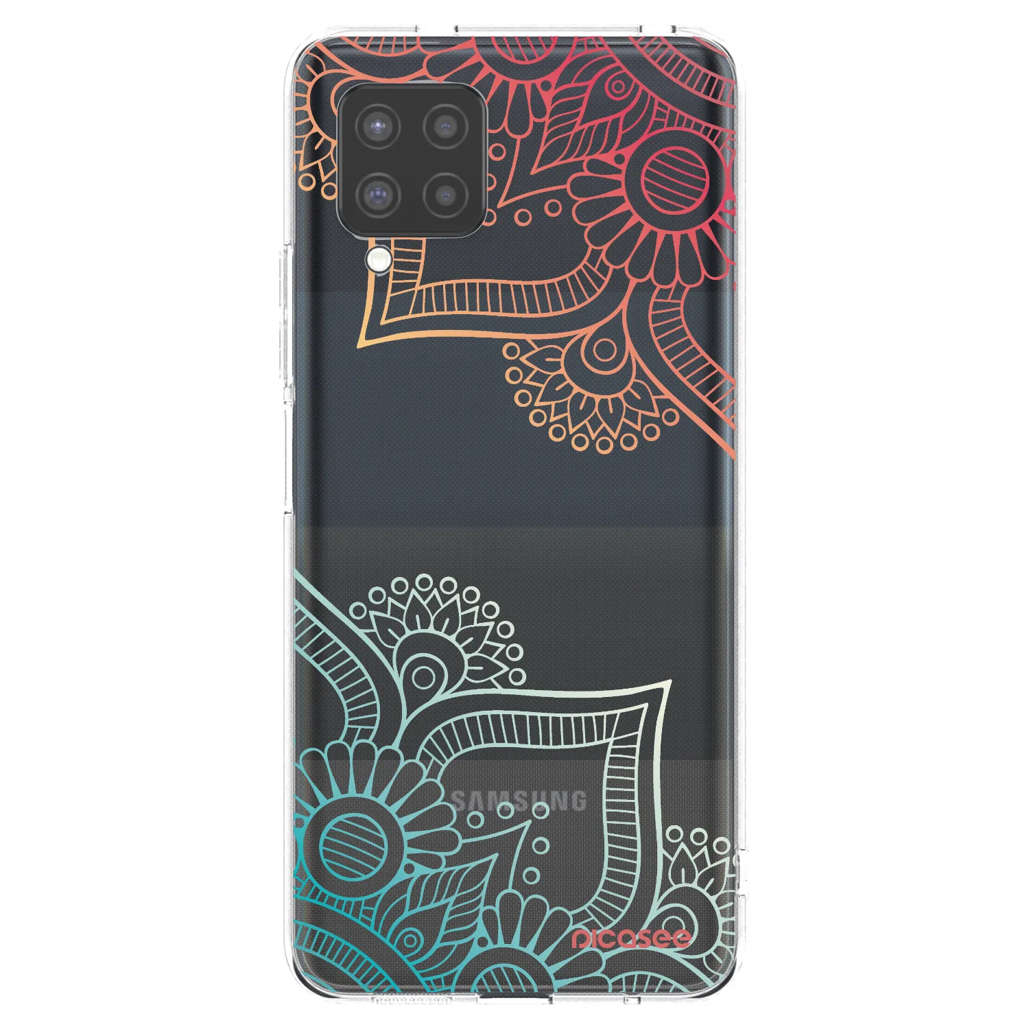 Picasee διαφανής θήκη σιλικόνης Samsung Galaxy A42 A426B - Flowers pattern